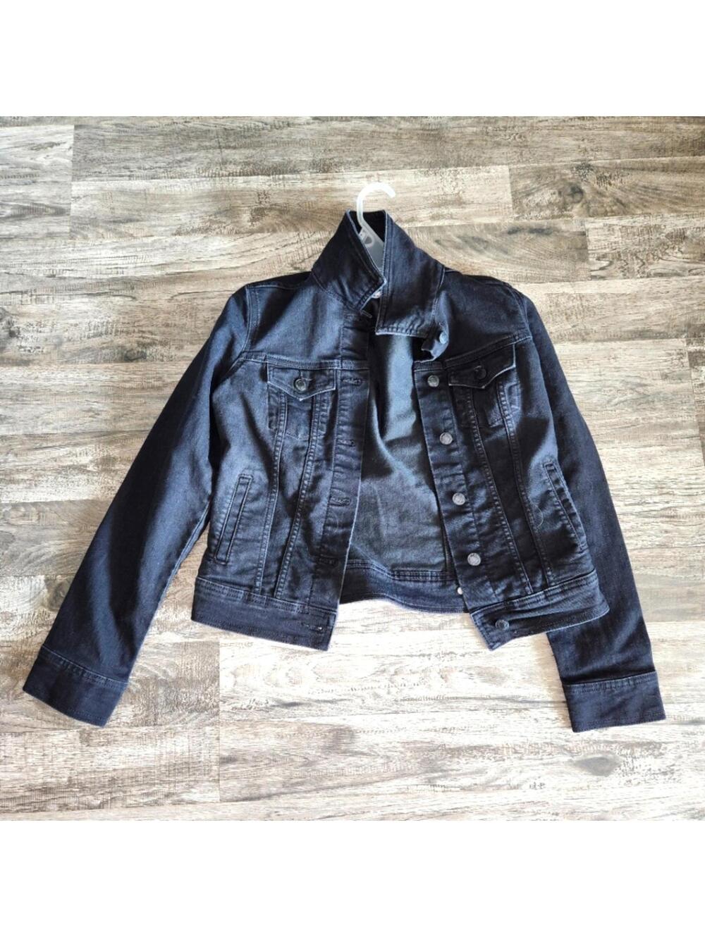 Old Navy Black Stretch Jean Jacket